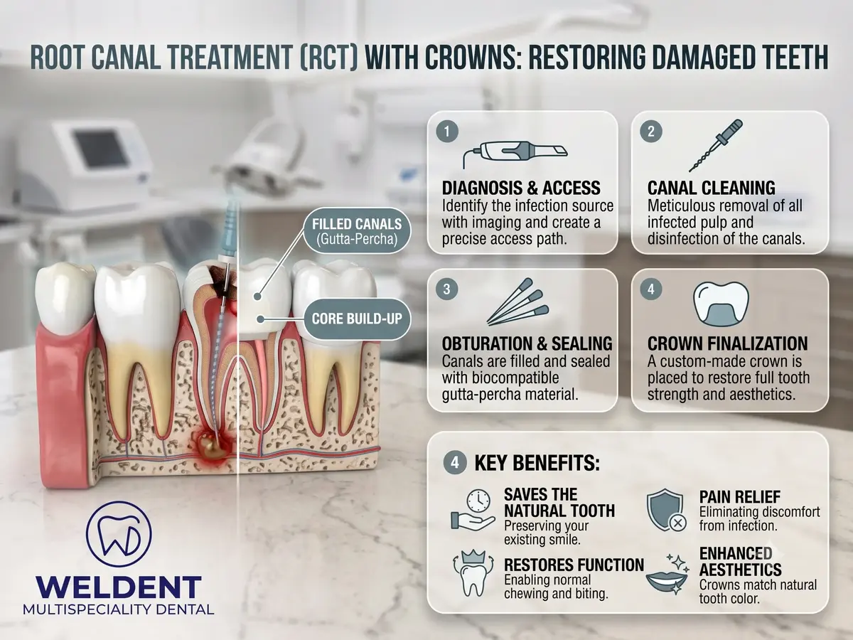 Root canal treatment treatment information from Weldent Dental