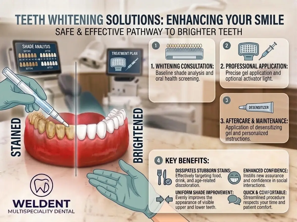 Teeth whitening and cosmetic treatment information from Weldent Dental